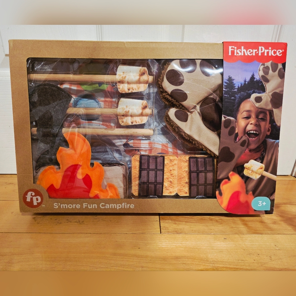 Fisher-Price S'more Fun Campfire Set - Orange and Brown